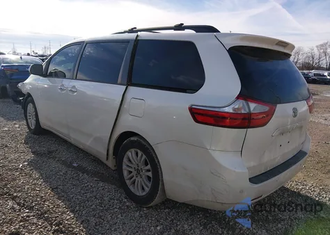 2015 Toyota Sienna Xle Premium 8 Passenger из США, поврежденный, VIN 5TDYK3DCXFS594010